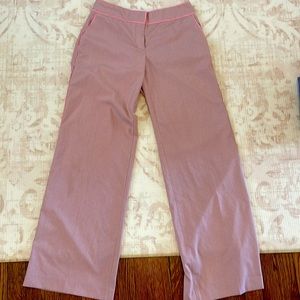 Express pink striped work pants size 4